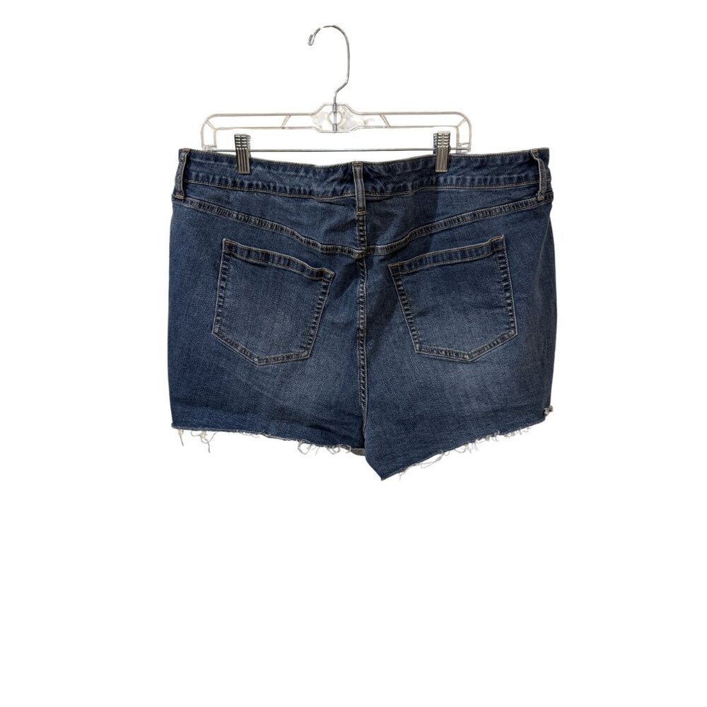 Torrid Denim Distressed Cutoff Jean Shorts Medium Wash Womens Size 22 - Picture 5 of 5
